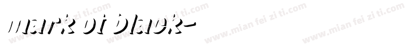 mark ot black字体转换